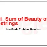 1781-Sum-of-Beauty-of-All-Substrings-LeetCode-Problem-Solution