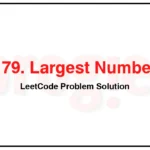 179-Largest-Number-LeetCode-Problem-Solution