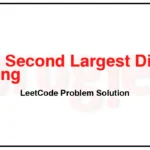 1796-Second-Largest-Digit-in-a-String-LeetCode-Problem-Solution