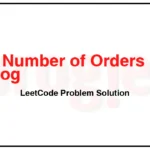 1801-Number-of-Orders-in-the-Backlog-LeetCode-Problem-Solution