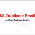 182-Duplicate-Emails-LeetCode-Problem-Solution