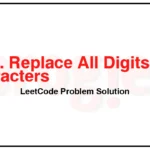 1844-Replace-All-Digits-with-Characters-LeetCode-Problem-Solution