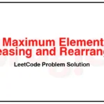 1846-Maximum-Element-After-Decreasing-and-Rearranging-LeetCode-Problem-Solution