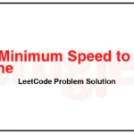 1870-Minimum-Speed-to-Arrive-on-Time-LeetCode-Problem-Solution