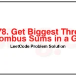 1878-Get-Biggest-Three-Rhombus-Sums-in-a-Grid-LeetCode-Problem-Solution