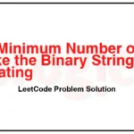 1888-Minimum-Number-of-Flips-to-Make-the-Binary-String-Alternating-LeetCode-Problem-Solution