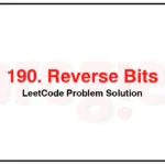 190-Reverse-Bits-LeetCode-Problem-Solution