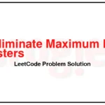 1921-Eliminate-Maximum-Number-of-Monsters-LeetCode-Problem-Solution