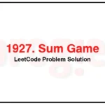 1927-Sum-Game-LeetCode-Problem-Solution