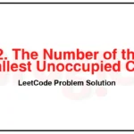 1942-The-Number-of-the-Smallest-Unoccupied-Chair-LeetCode-Problem-Solution