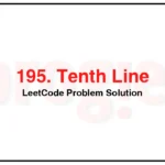 195-Tenth-Line-LeetCode-Problem-Solution