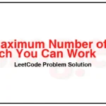 1953-Maximum-Number-of-Weeks-for-Which-You-Can-Work-LeetCode-Problem-Solution