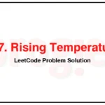 197-Rising-Temperature-LeetCode-Problem-Solution