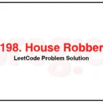 198-House-Robber-LeetCode-Problem-Solution