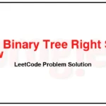 199-Binary-Tree-Right-Side-View-LeetCode-Problem-Solution