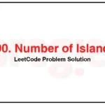 200-Number-of-Islands-LeetCode-Problem-Solution