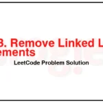 203-Remove-Linked-List-Elements-LeetCode-Problem-Solution