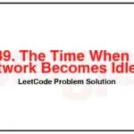 2039-The-Time-When-the-Network-Becomes-Idle-LeetCode-Problem-Solution