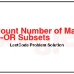 2044-Count-Number-of-Maximum-Bitwise-OR-Subsets-LeetCode-Problem-Solution