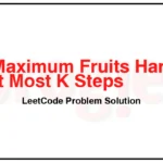 2106-Maximum-Fruits-Harvested-After-at-Most-K-Steps-LeetCode-Problem-Solution