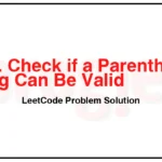 2116-Check-if-a-Parentheses-String-Can-Be-Valid-LeetCode-Problem-Solution