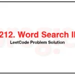 212-Word-Search-II-LeetCode-Problem-Solution