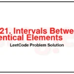 2121-Intervals-Between-Identical-Elements-LeetCode-Problem-Solution