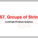 2157-Groups-of-Strings-LeetCode-Problem-Solution