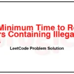 2167-Minimum-Time-to-Remove-All-Cars-Containing-Illegal-Goods-LeetCode-Problem-Solution