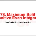 2178-Maximum-Split-of-Positive-Even-Integers-LeetCode-Problem-Solution