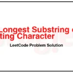 2213-Longest-Substring-of-One-Repeating-Character-LeetCode-Problem-Solution