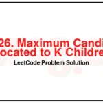 2226-Maximum-Candies-Allocated-to-K-Children-LeetCode-Problem-Solution