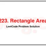 223-Rectangle-Area-LeetCode-Problem-Solution