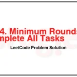 2244-Minimum-Rounds-to-Complete-All-Tasks-LeetCode-Problem-Solution