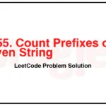 2255-Count-Prefixes-of-a-Given-String-LeetCode-Problem-Solution