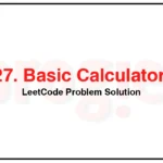 227-Basic-Calculator-II-LeetCode-Problem-Solution