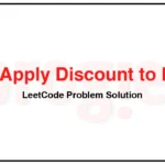 2288-Apply-Discount-to-Prices-LeetCode-Problem-Solution