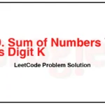 2310-Sum-of-Numbers-With-Units-Digit-K-LeetCode-Problem-Solution