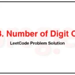 233-Number-of-Digit-One-LeetCode-Problem-Solution