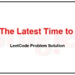 2332-The-Latest-Time-to-Catch-a-Bus-LeetCode-Problem-Solution