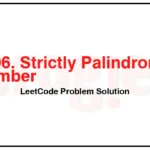 2396-Strictly-Palindromic-Number-LeetCode-Problem-Solution