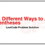 241-Different-Ways-to-Add-Parentheses-LeetCode-Problem-Solution