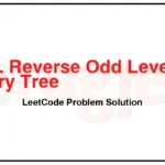 2415-Reverse-Odd-Levels-of-Binary-Tree-LeetCode-Problem-Solution