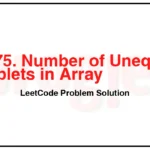 2475-Number-of-Unequal-Triplets-in-Array-LeetCode-Problem-Solution