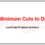 2481-Minimum-Cuts-to-Divide-a-Circle-LeetCode-Problem-Solution