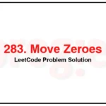 283-Move-Zeroes-LeetCode-Problem-Solution