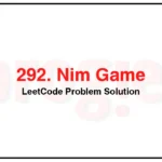 292-Nim-Game-LeetCode-Problem-Solution