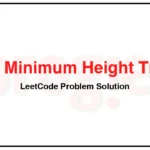 310-Minimum-Height-Trees-LeetCode-Problem-Solution