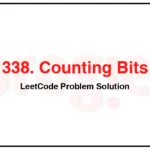 338-Counting-Bits-LeetCode-Problem-Solution