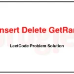 380-Insert-Delete-GetRandom-O1-LeetCode-Problem-Solution